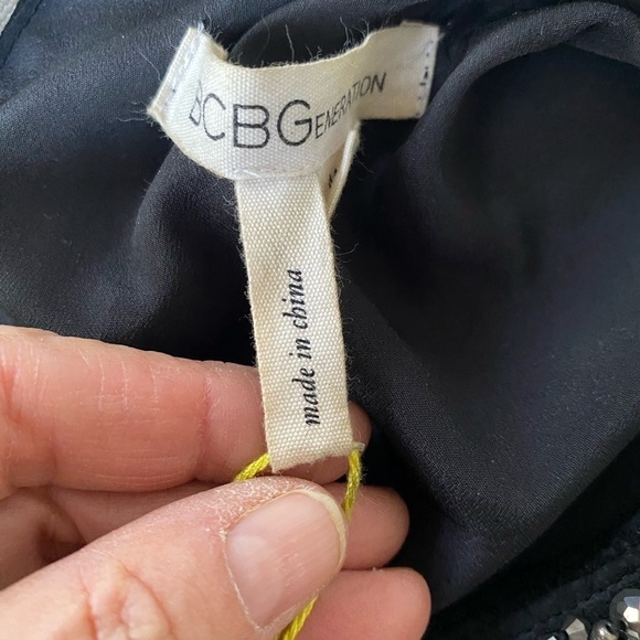 BCBG Generation Black Dress Sequin Detailing NWT M - Picture 10 of 13